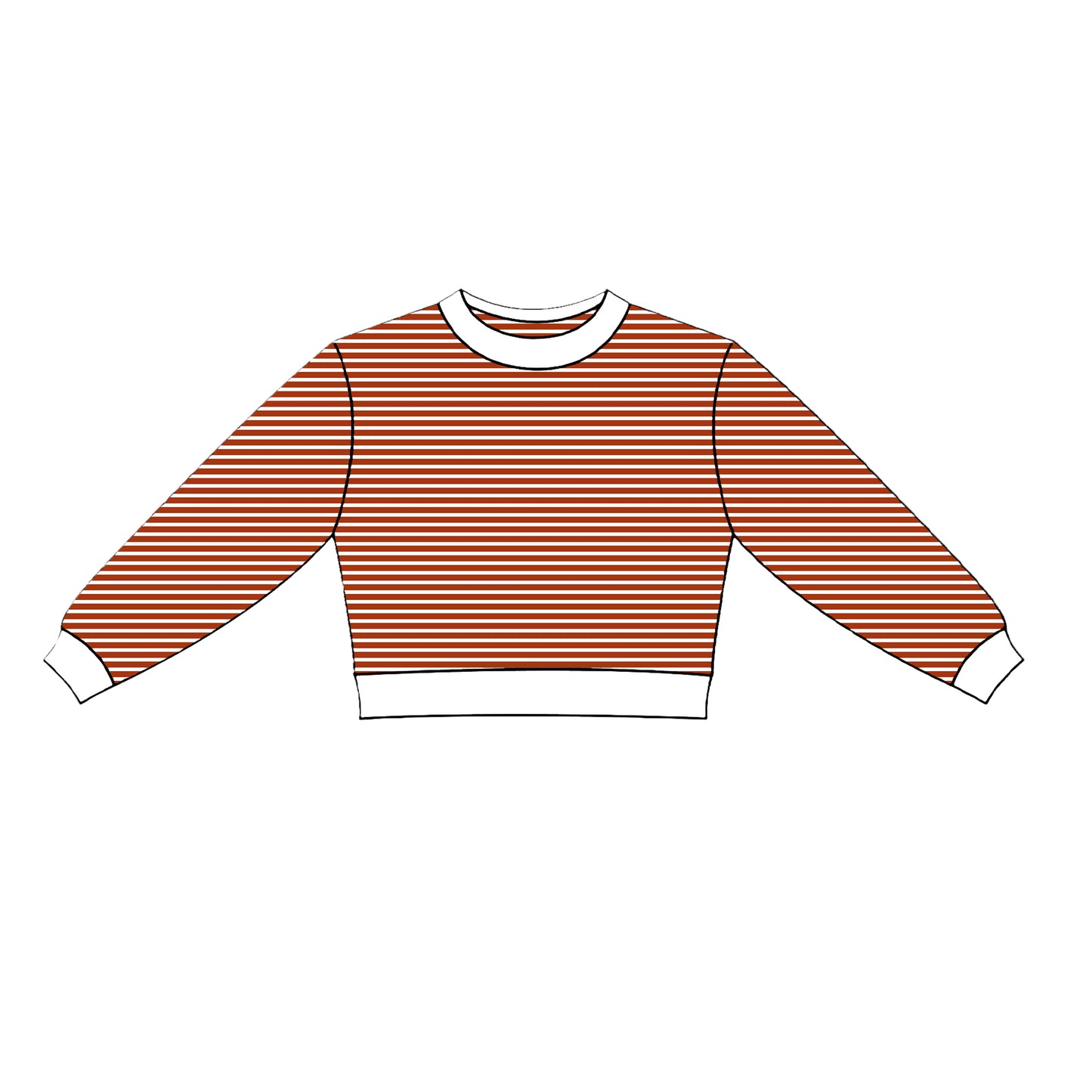 Baby Girls Red Stripe Long Sleeve Yoga Active T-shirts Top Preorder