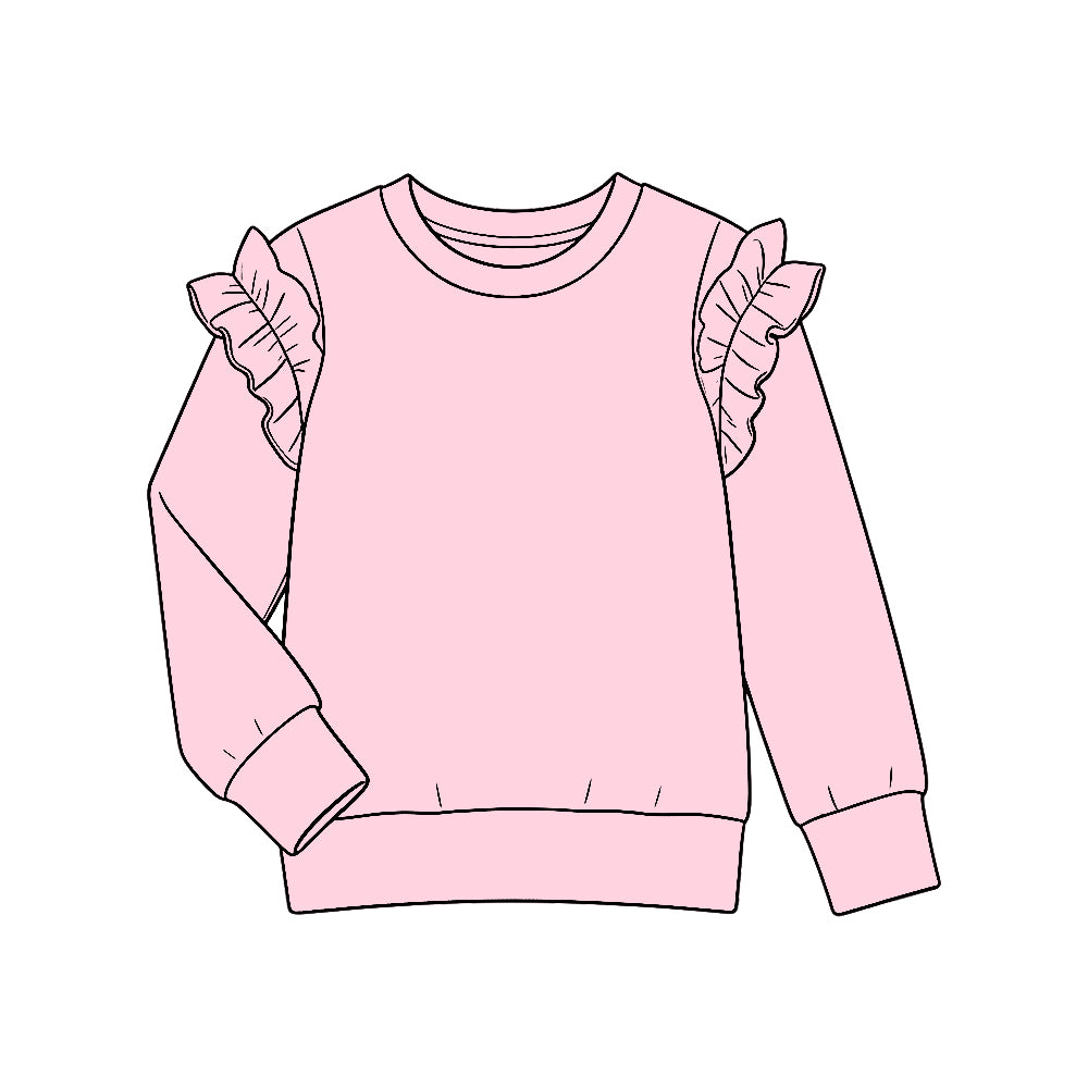 Baby Girls Pink Long Sleeve Cotton T-shirts Top Preorder