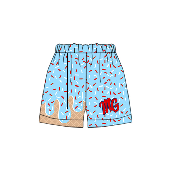 Preorder moq 5 Baby Boys Team Blue MG Sport Shorts Bottoms