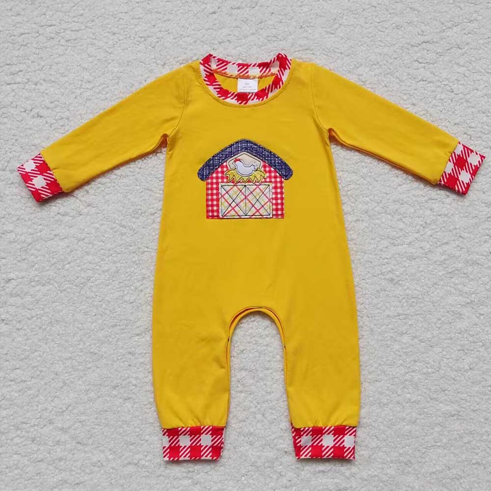 Baby Boys Farm House Rompers