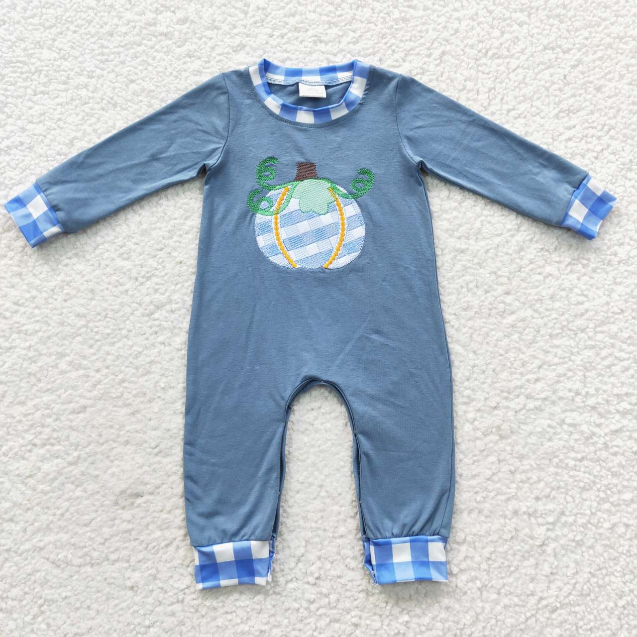 USA Shop Baby Boys Blue Color Pumpkin Rompers
