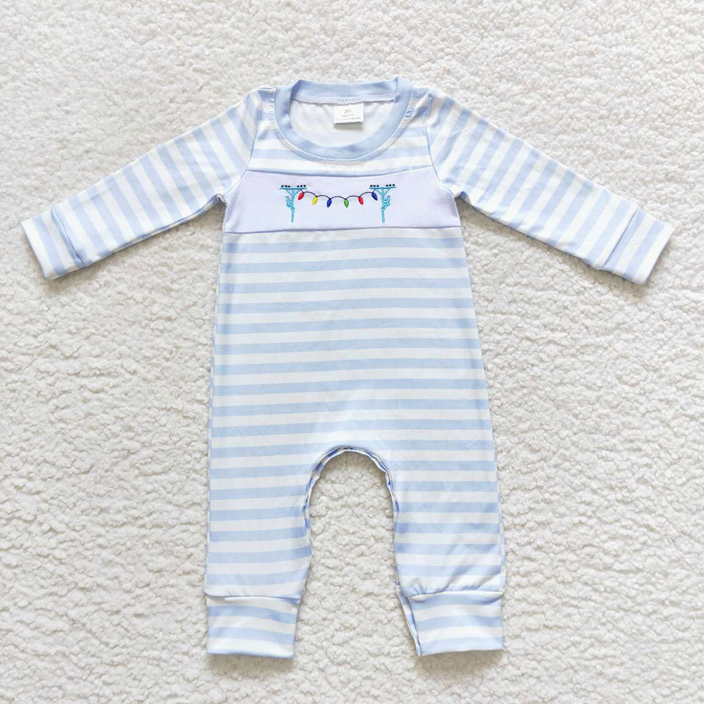 USA Shop Baby Boys Christmas Light Long Sleeve Rompers