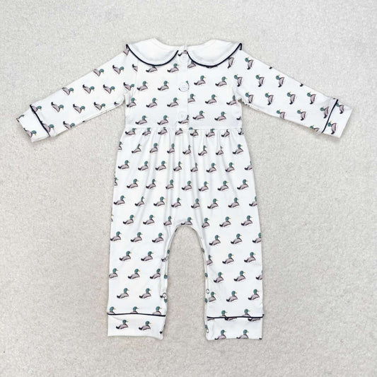 USA Shop Baby Infant Boys Long Sleeve Ducks Collar Rompers