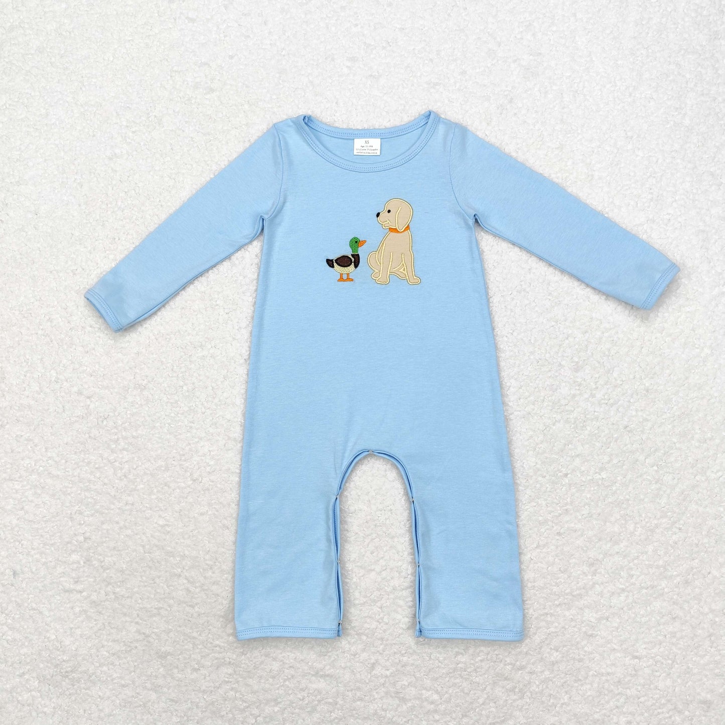 USA Shop Baby Infant Boys Dog Duck Blue Rompers