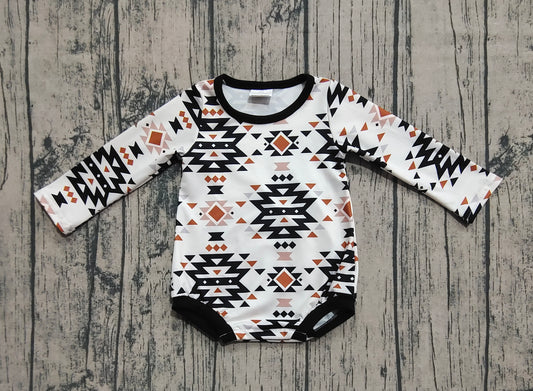 Baby Infant Boys Aztec Western Long Sleeve Rompers
