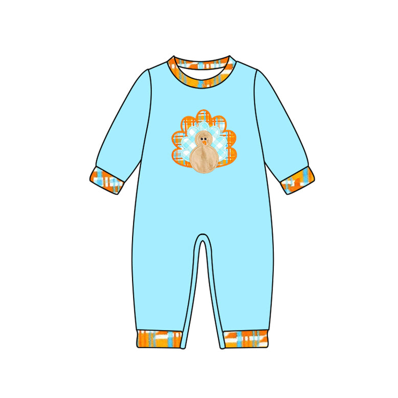 Baby Boys Long Sleeves Turkey Pant Rompers Preorder