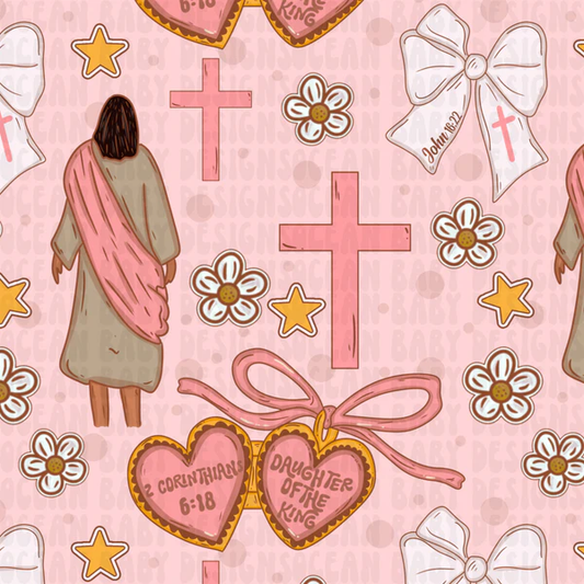 Baby Girls Pink Nativity Crosses Christmas Ruffle Zipper Footie Rompers Preorder