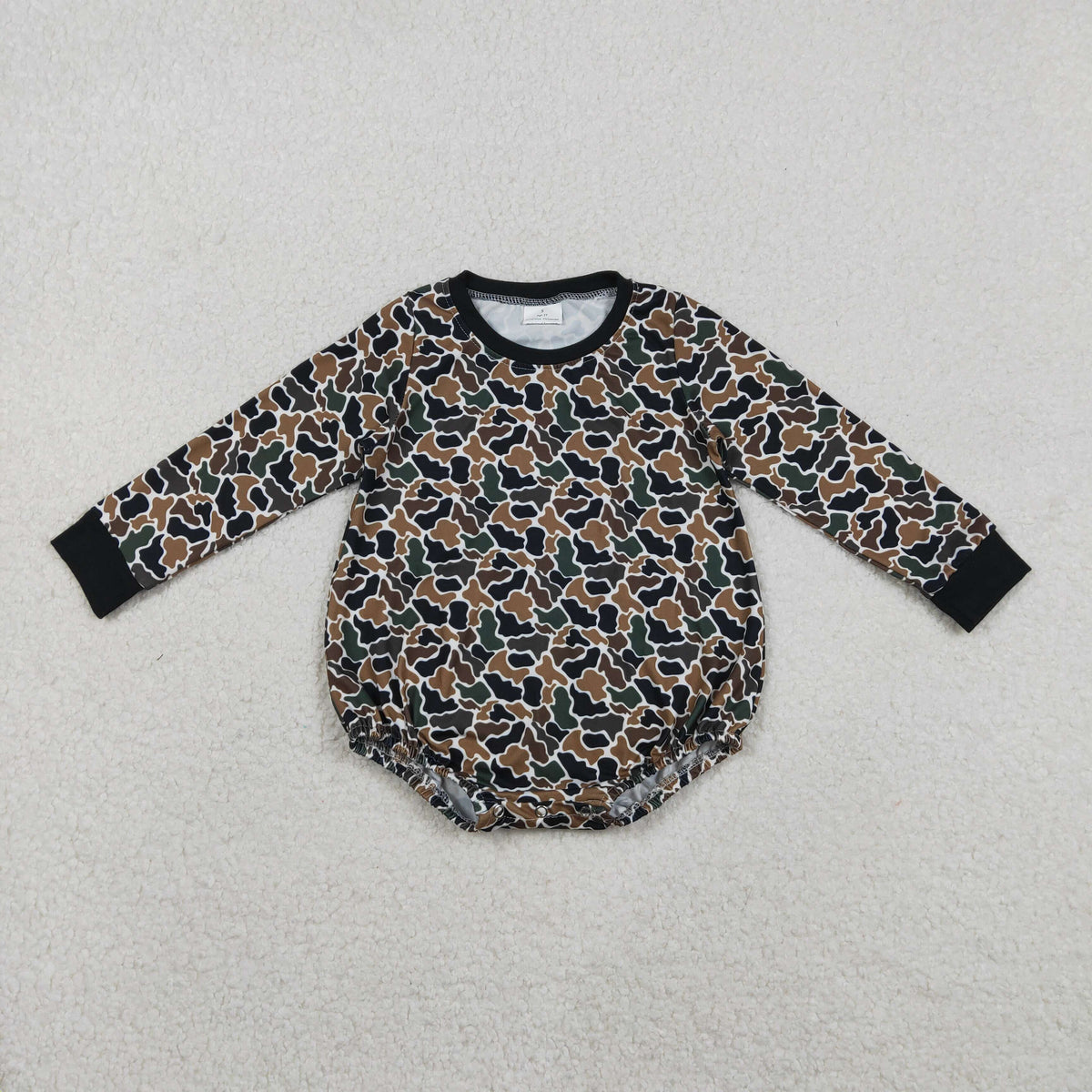 Sibling Baby Boys Girls Long Sleeves Camo Deer Dogs Ducks Hunting Rompers