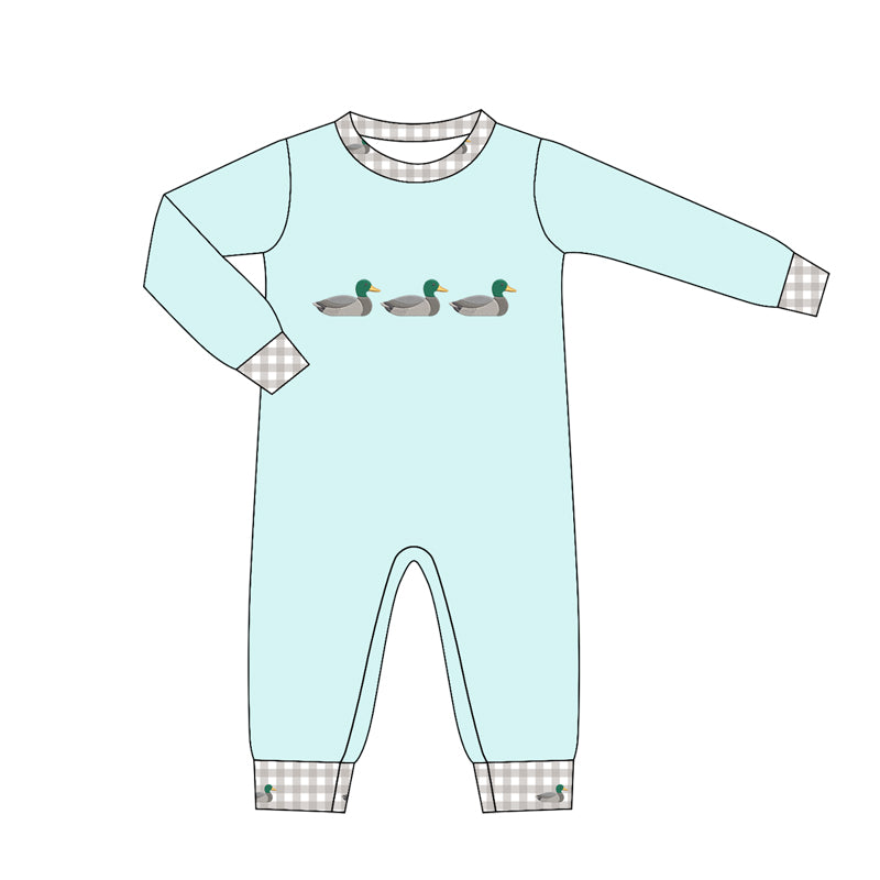 Baby Boys Long Sleeve Ducks Hunting Rompers Preorder