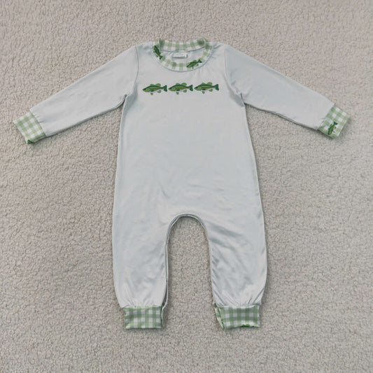 Baby Boys Long Sleeve Fishes Hunting Pant Rompers