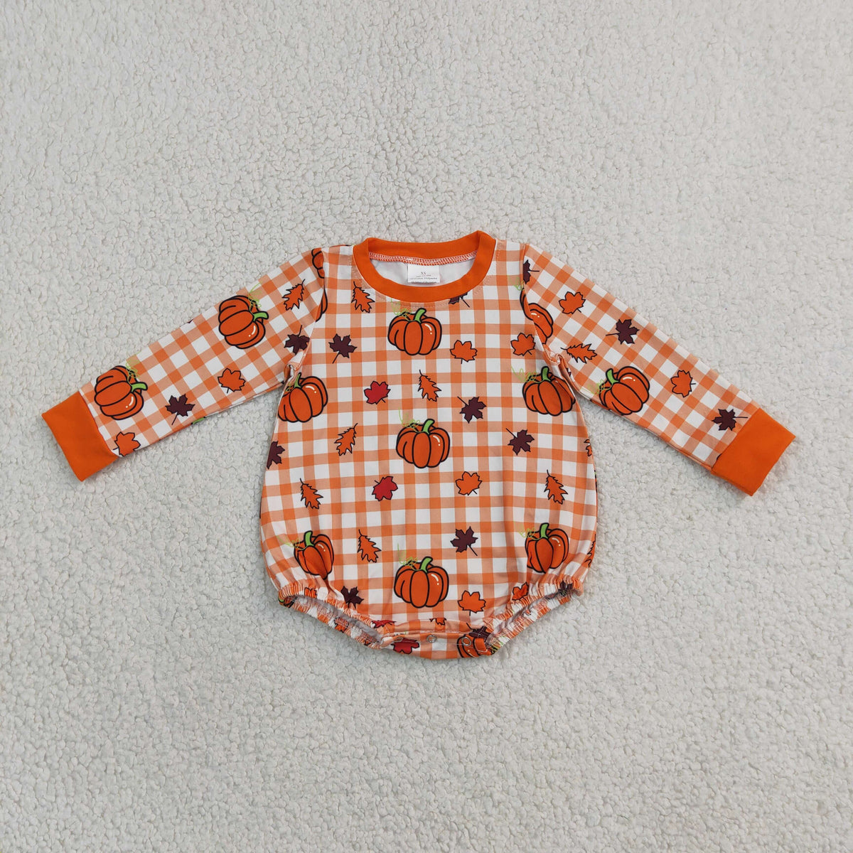 Sibling Baby Boys Pumpkins Leaves Fall Jogger Clothes Set Zip Pullover Rompers