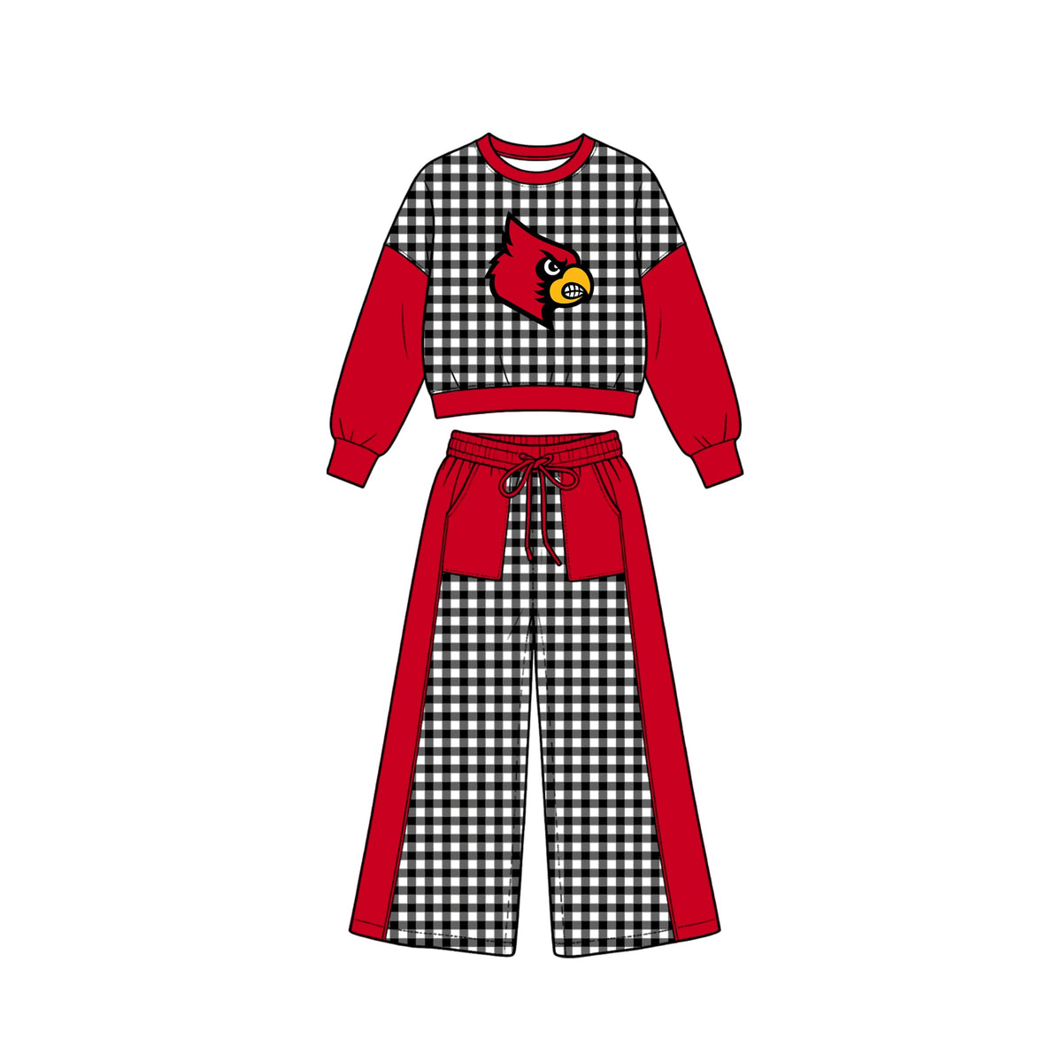 Preorder (moq 5)Baby Girls Mayfield Tops Pockets Pants School Team Clothes Sets
