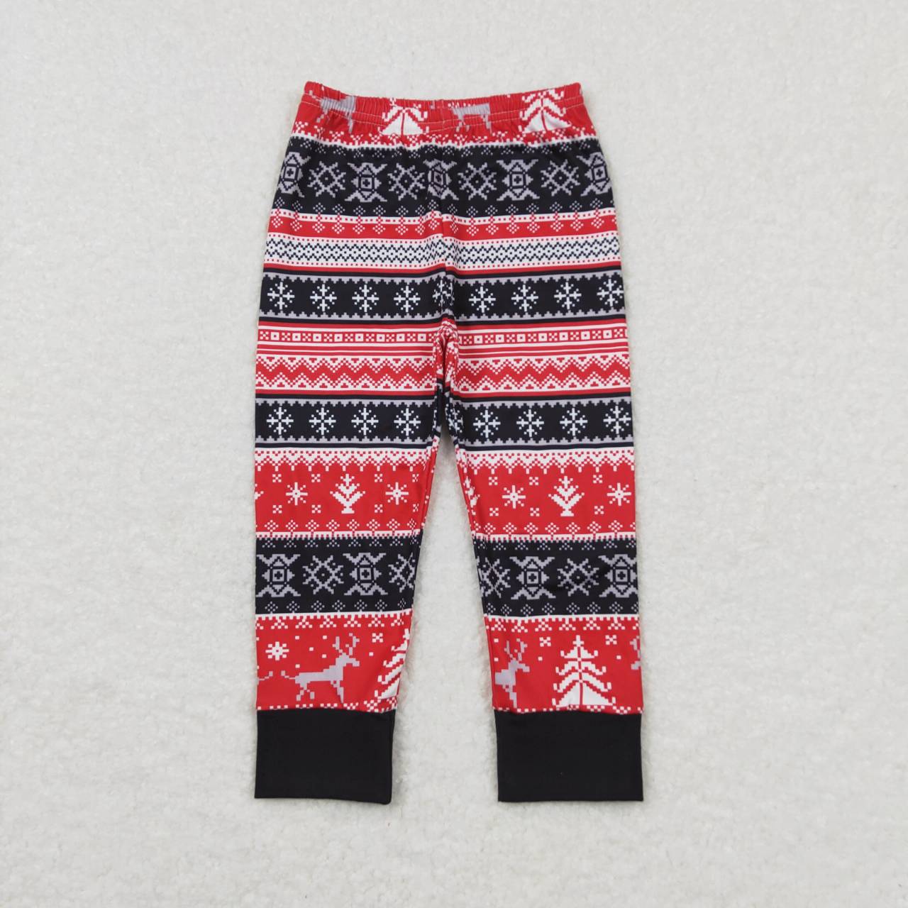 Sibling Baby Boys Girls Gingerbread Deer Leggings Bell Bottom Pants