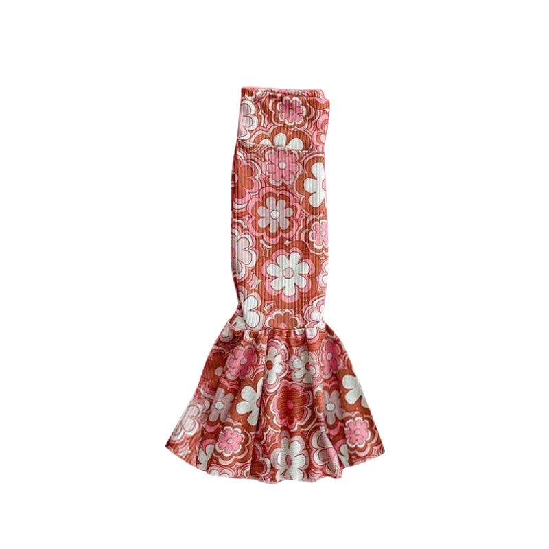Baby Girls Pink Flowers Flare Bell Bottom Pants preorder