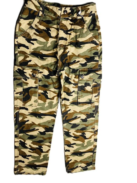 Baby Boys Green Camo Denim Pants Pocekts Jeans preorder