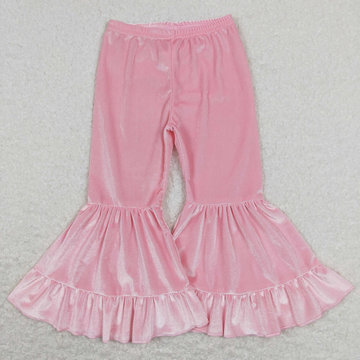 Sibling Baby Girls Velvet Bell Bottom Pants