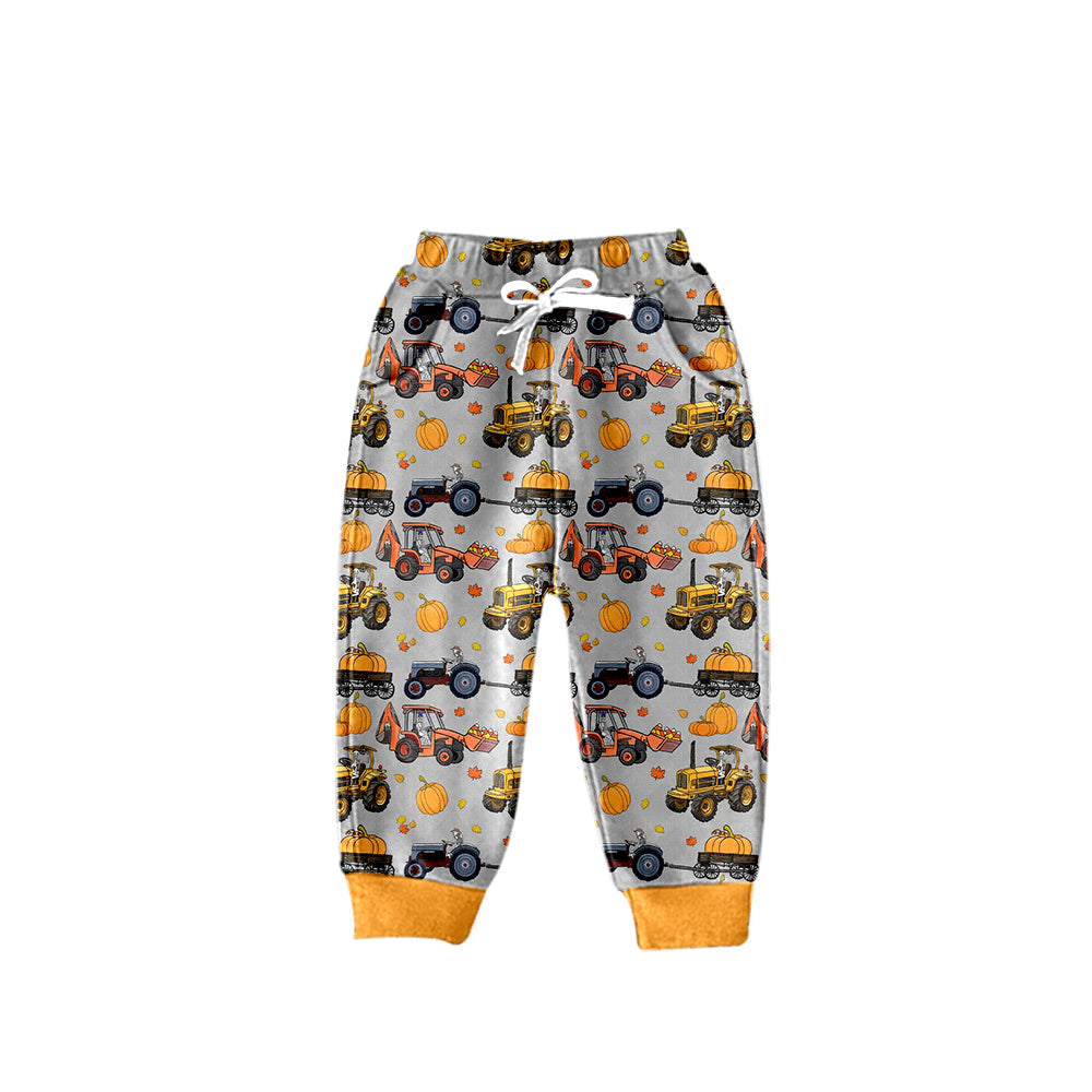 Baby Boys Halloween Pumpkin Tractors Pants Preorder