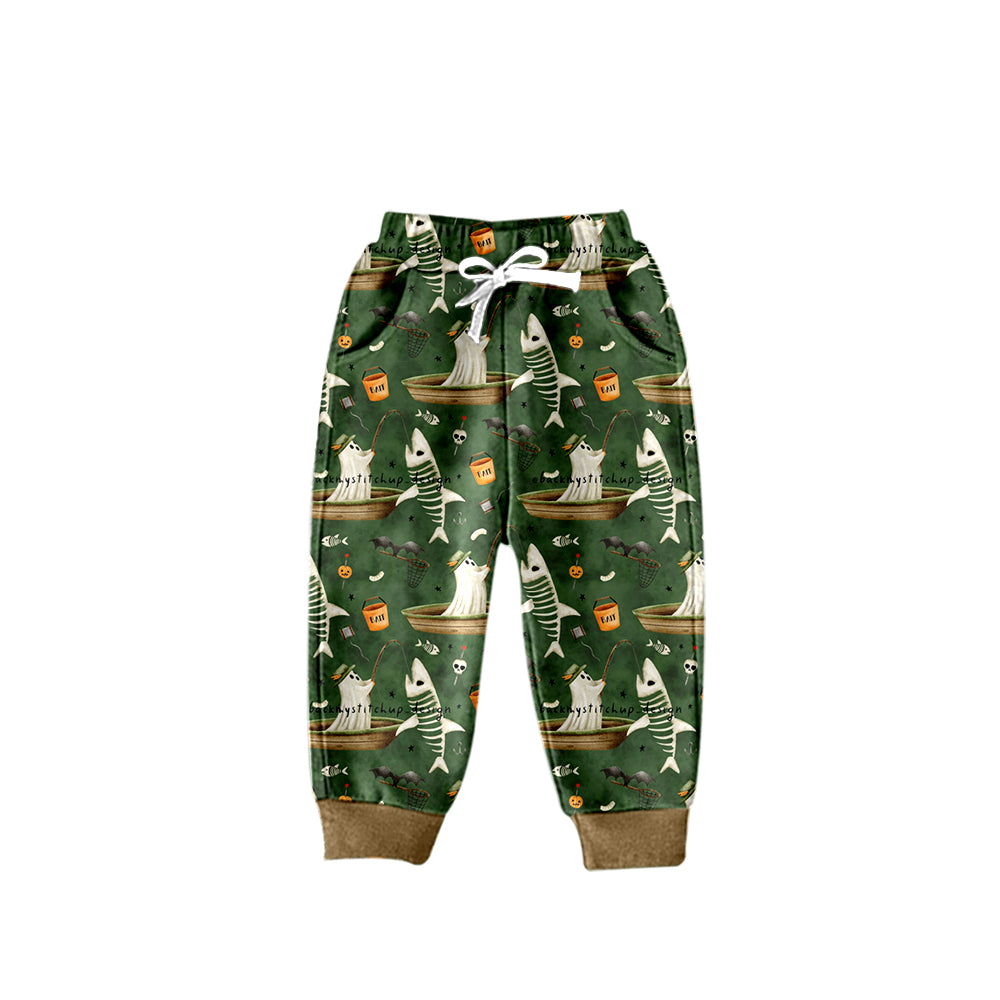 Baby Boys Halloween Ghost Fishing Pants Preorder