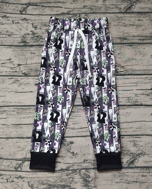 Baby Boys Halloween Black Stripes Ghost Pants
