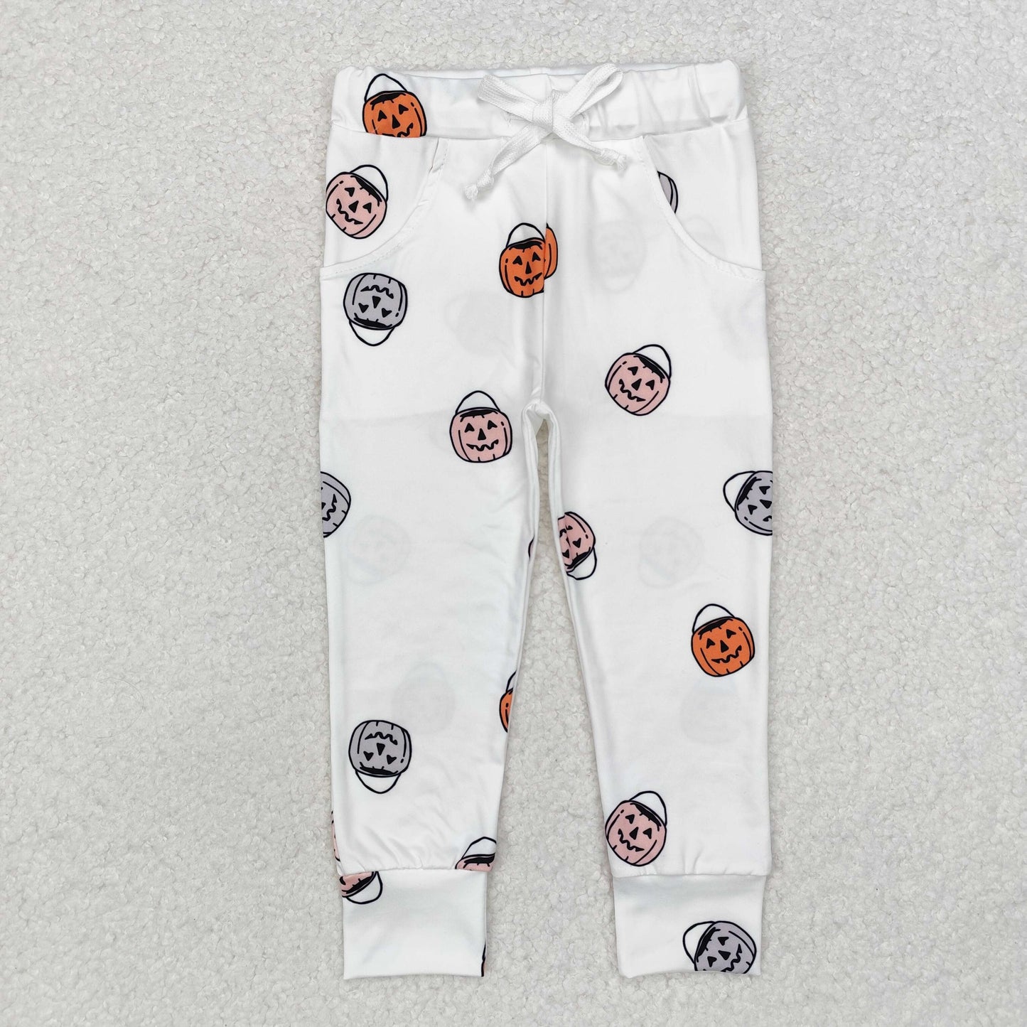 Sibling Baby Boys Halloween Ghosts Pumpkins Legging Pants Bottom
