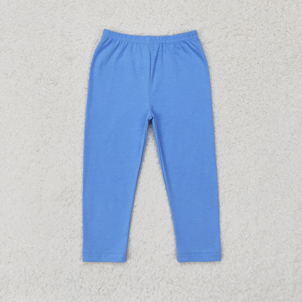 Baby Girls Blue Cotton Bottom Pants