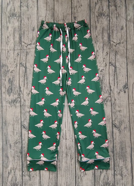 Adult Men Christmas Ducks Bottom Pants Pajamas