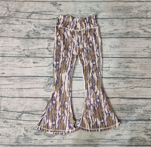 Baby Girls Bottomland Camo Yoga Active Wear Bell Bottoms Pants