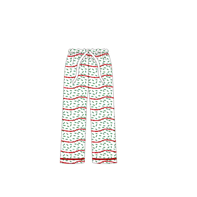 Adult Women Green Red Stripes Flame Pants Preorder