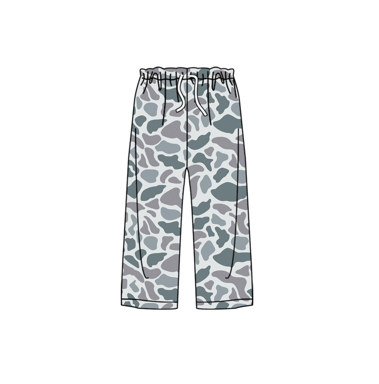 Adult Women Western Gray Camo Flare Pants Preorder