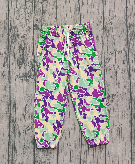 Baby Boys Mardi Gras Camo Pockets Jogger Pants Bottom