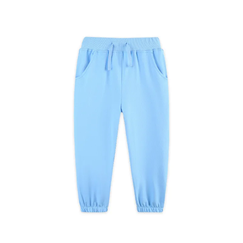 Baby Girls Blue Pockets Leggings Pants With Belt Preorder