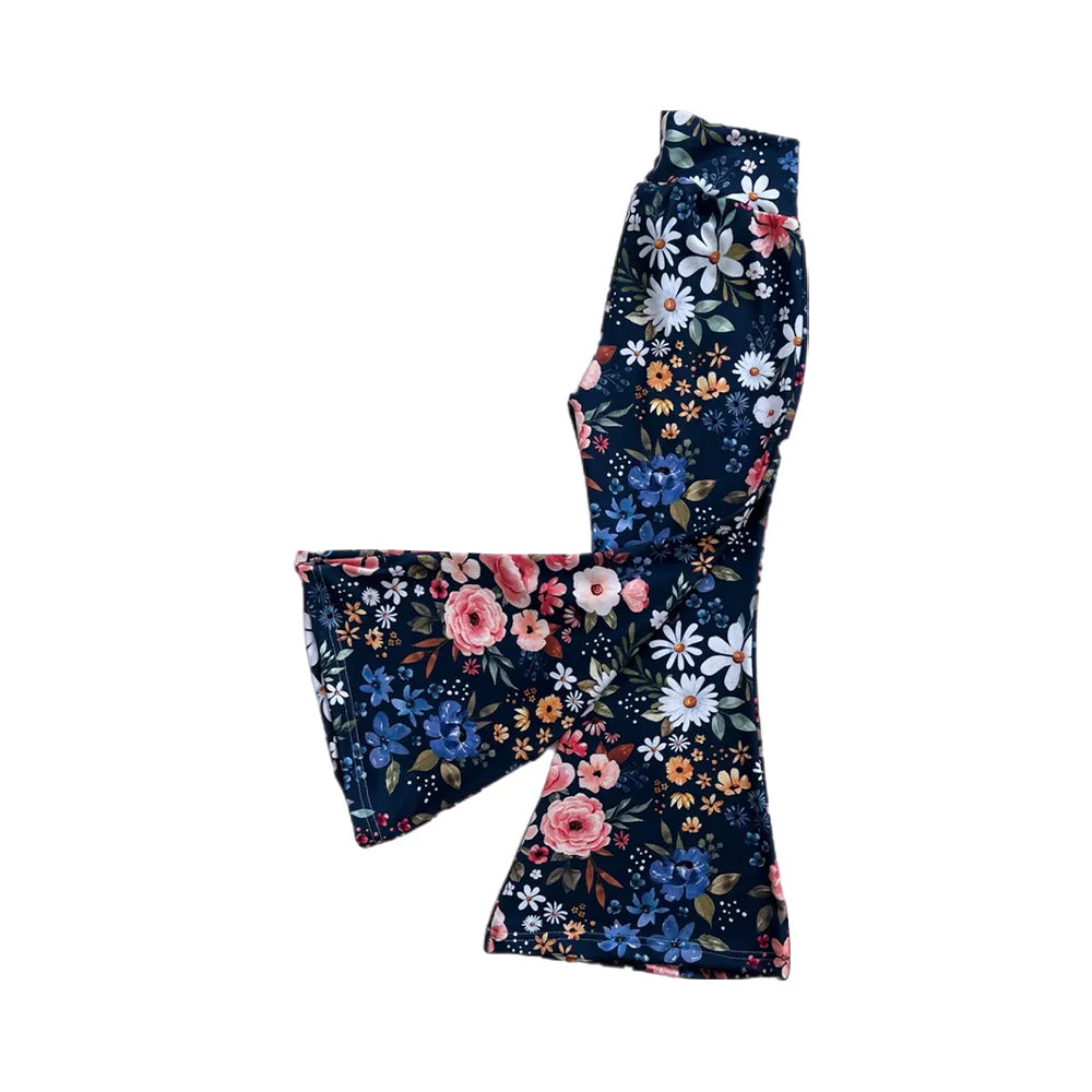 Baby Girls Flowers Bell Bottom Pants Preorder