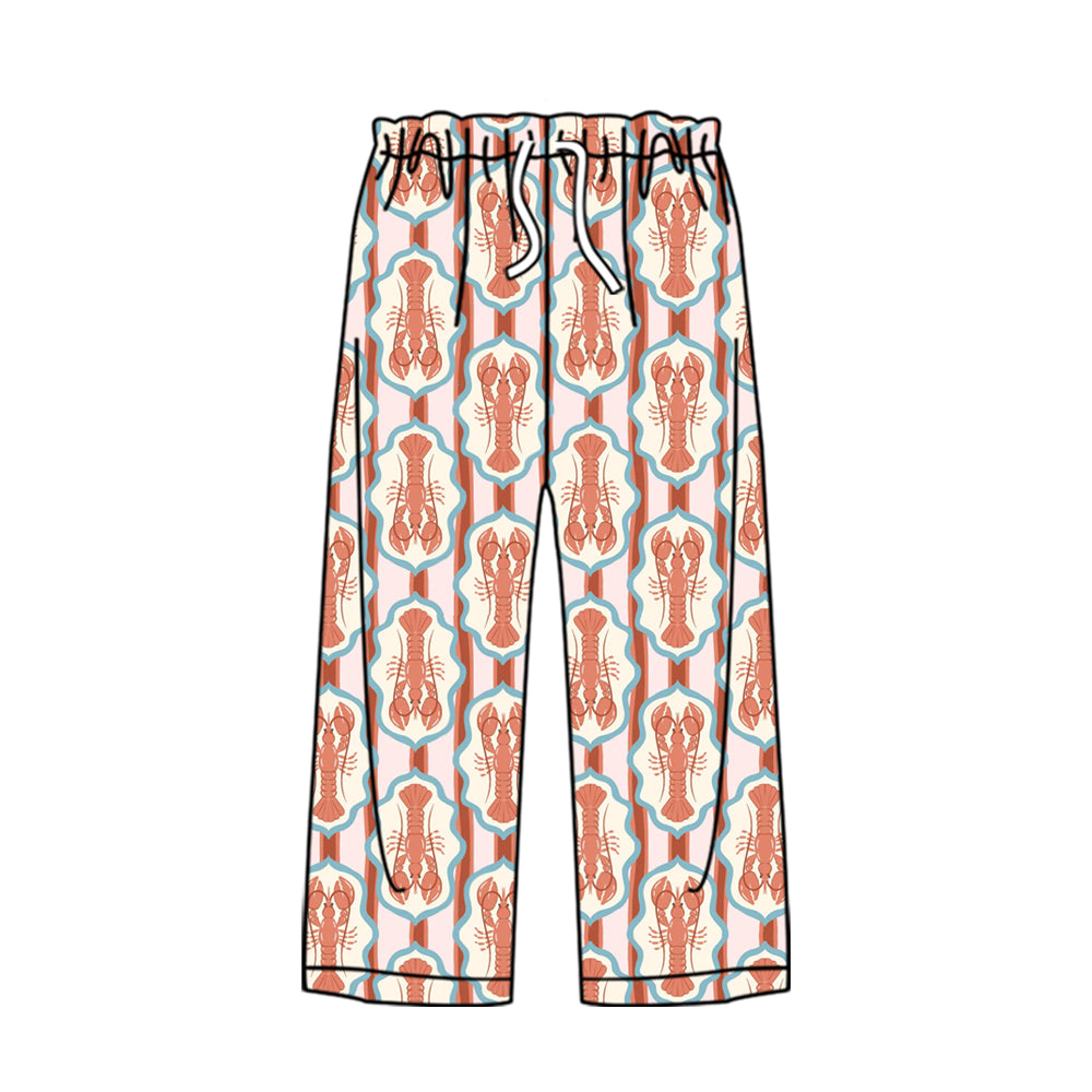 Adult Women Crayfishes Checked Pants With Belt Preorder