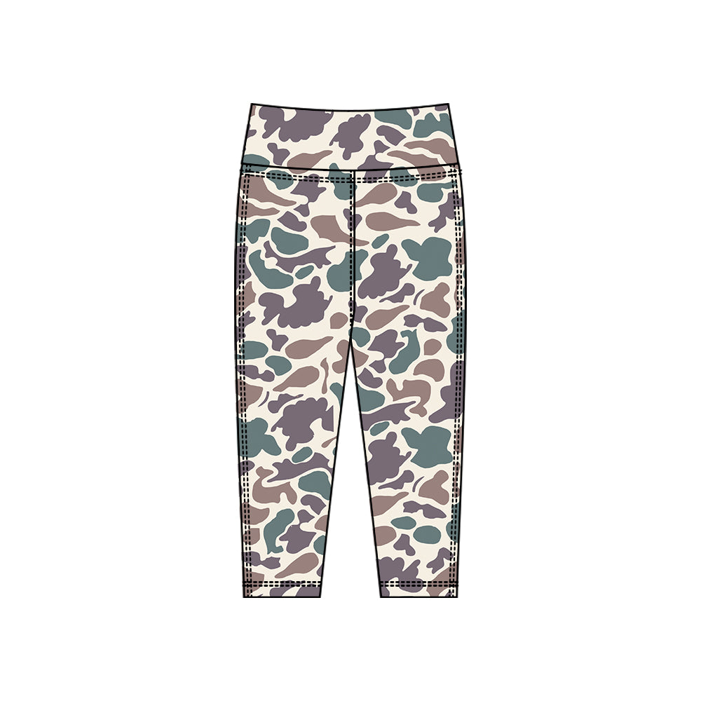 Baby Girls Grey Camo Yoga Leggings Pants Bottom Preorder