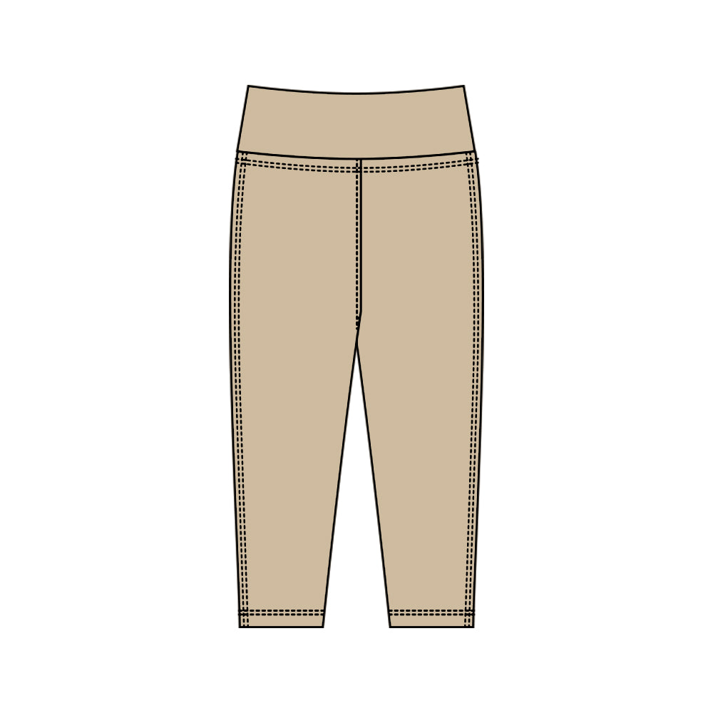 Baby Girls Khaki Yoga Leggings Pants Bottom Preorder