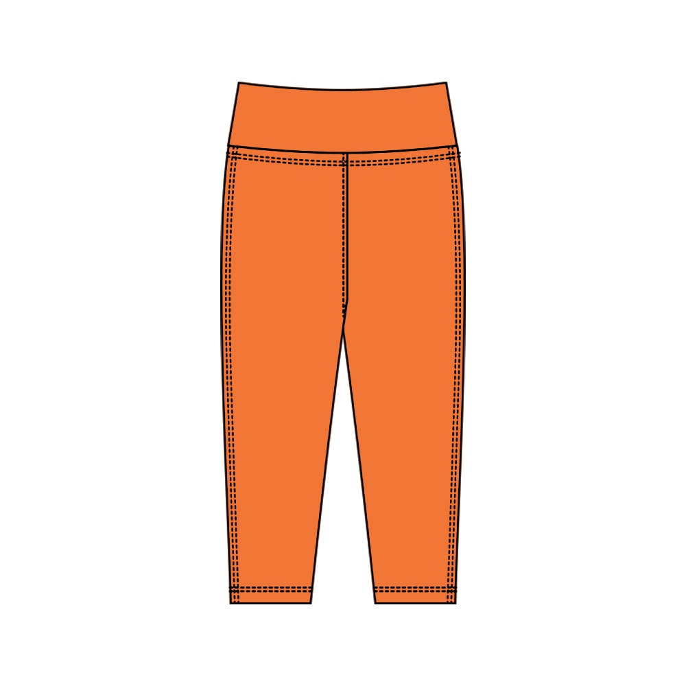 Baby Girls Orange Yoga Leggings Pants Bottom Preorder