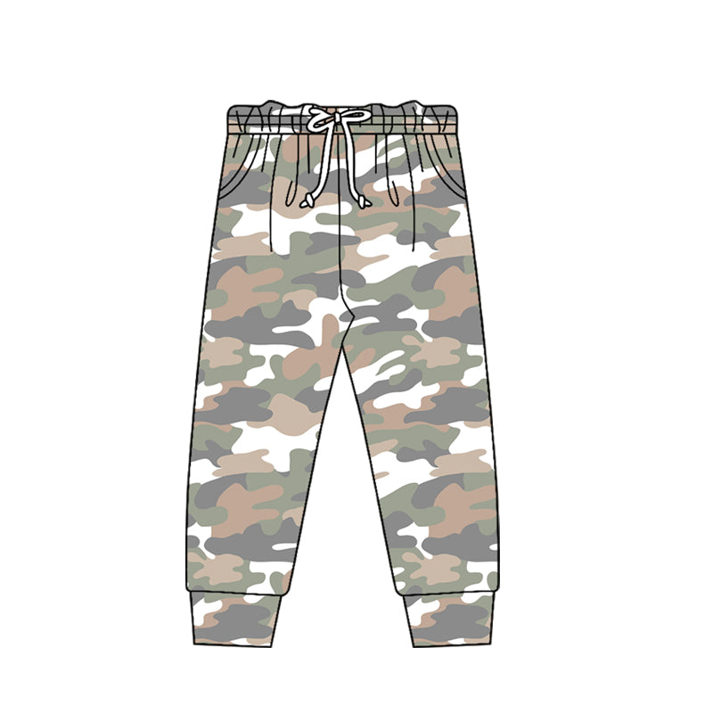 Baby Boys Grey Camo Pockets Southern Jogger Pants Bottom Preorder