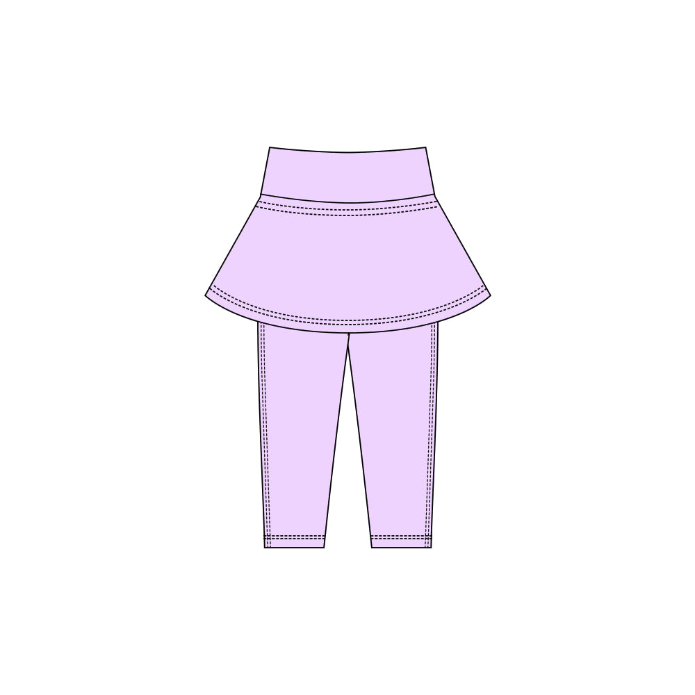 Baby Girls Lavender Yoga Tunic Leggings Pants Bottom Preorder