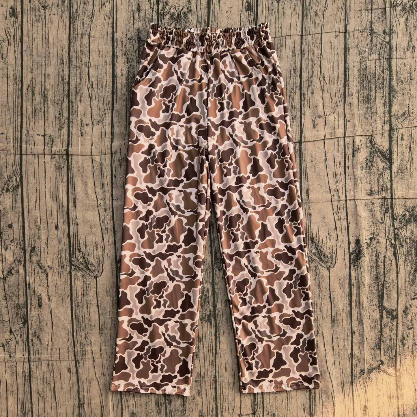 Adult Women Southern Camo Pockets Straight Pants Bottom