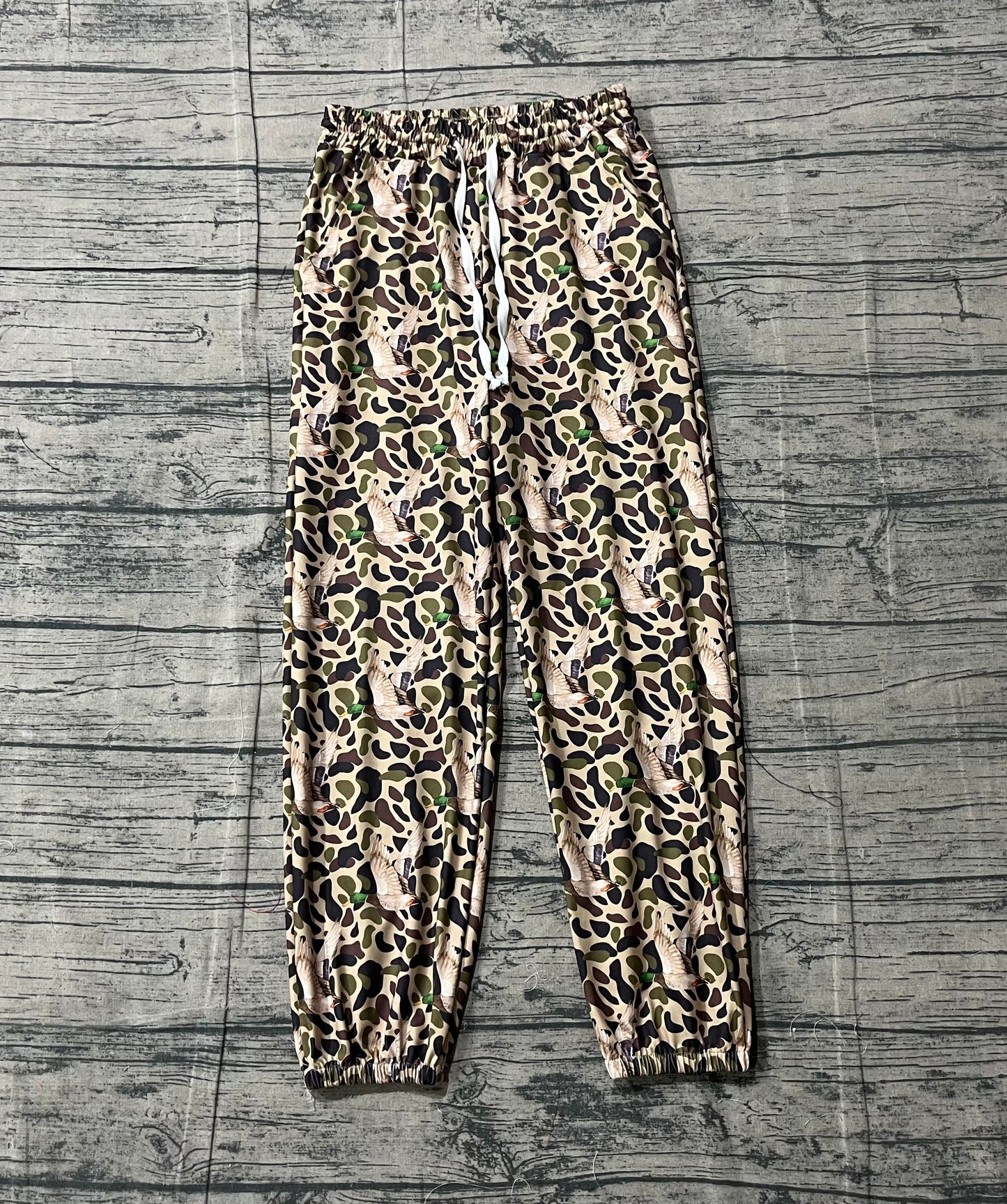 Adult Women Southern Hunting Ducks Camo Pockets Jogger Bottom