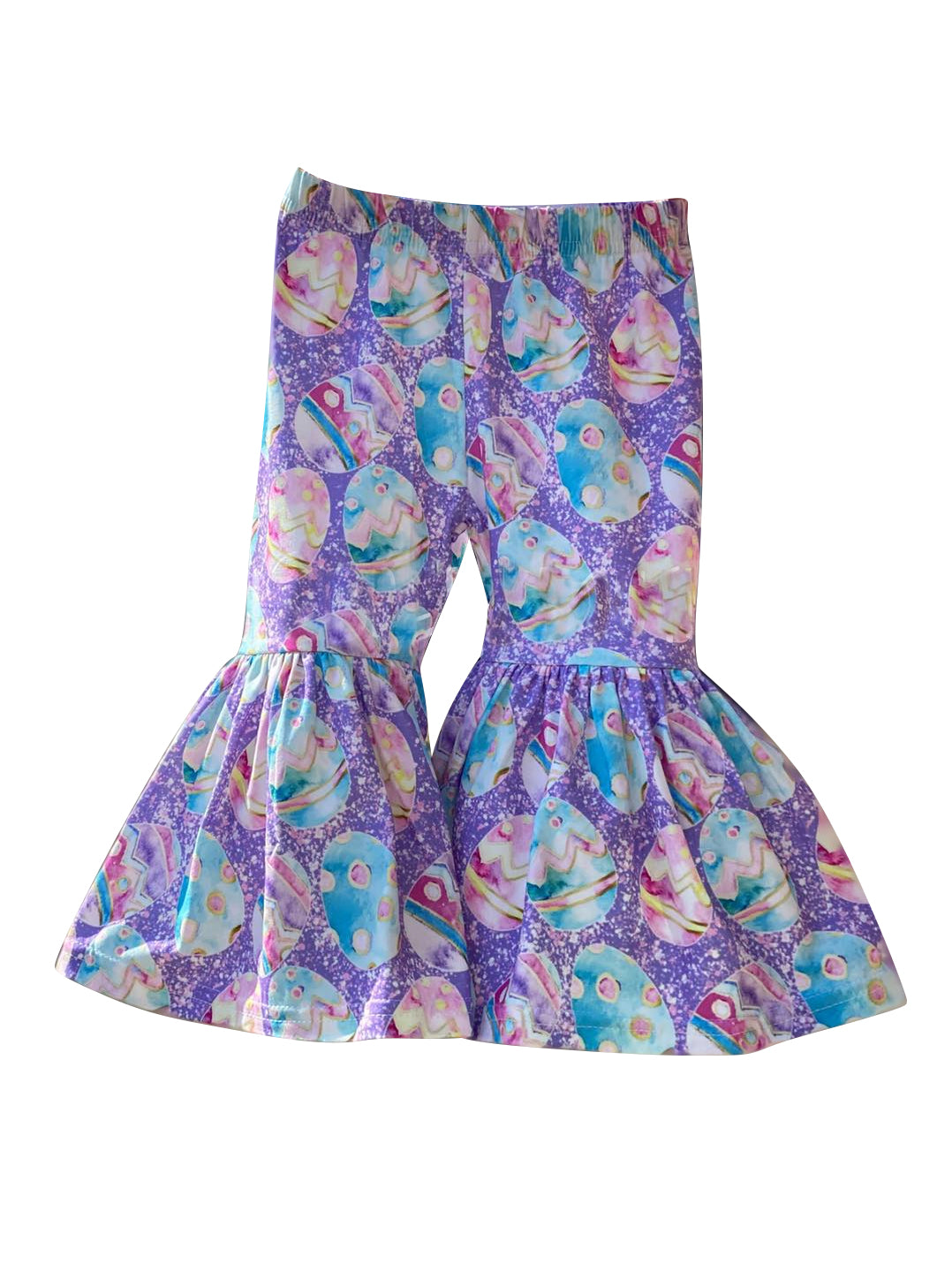 Baby Girls Eggs Easter Bell Bottom Pants Preorder