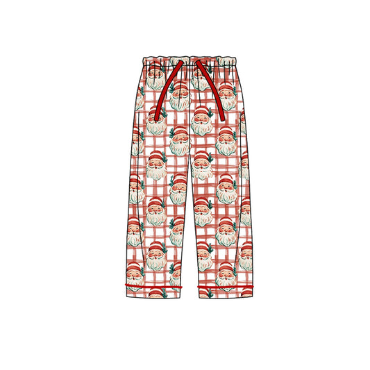 Adult Women Red Checked Santa Christmas Pants Bottom Preorder