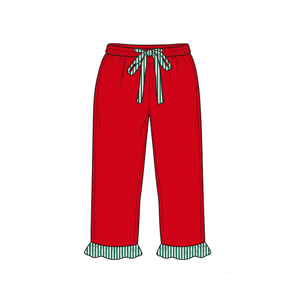 Baby Girls Red Ruffle Pants Bottom Preorder