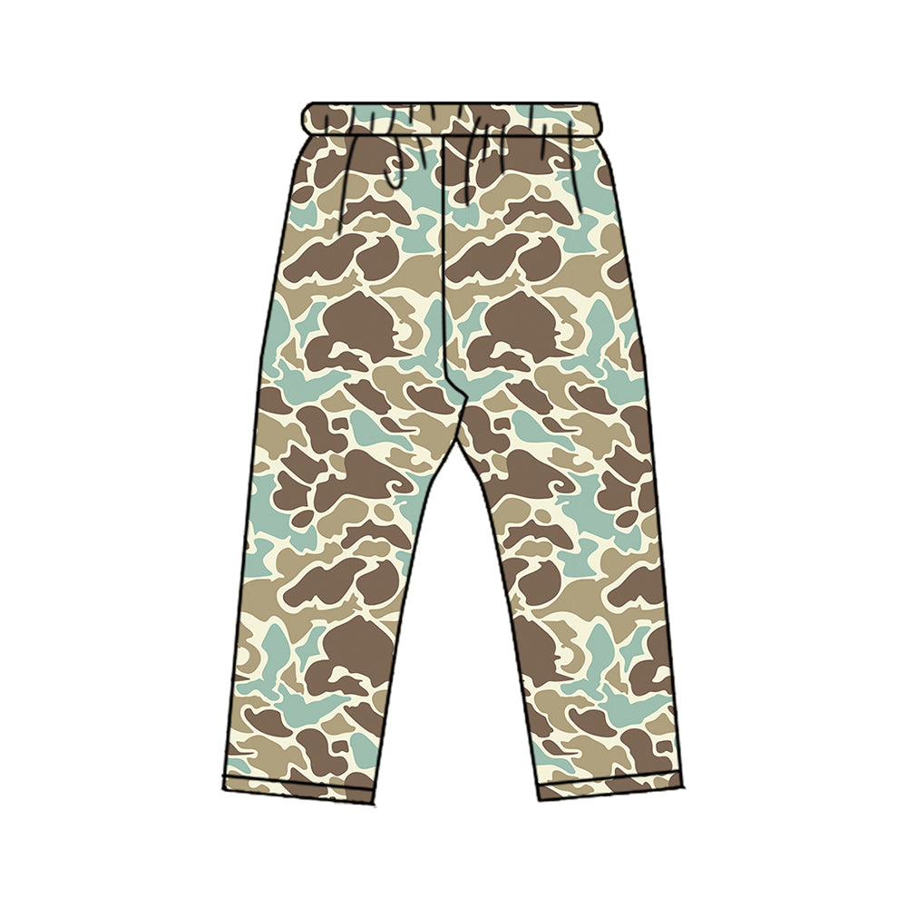 Preorder moq 5 Baby Boys Southern Green Camo Leggings Pant Bottom