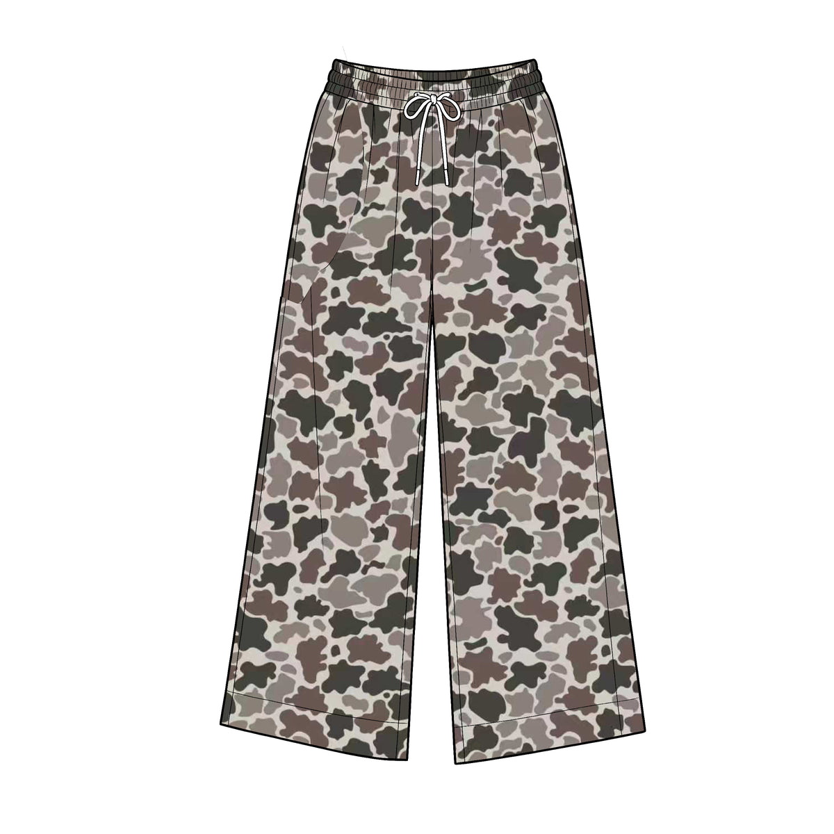 Adult Women Grey Camo Yoga Active Flare Pants Bottom Preorder