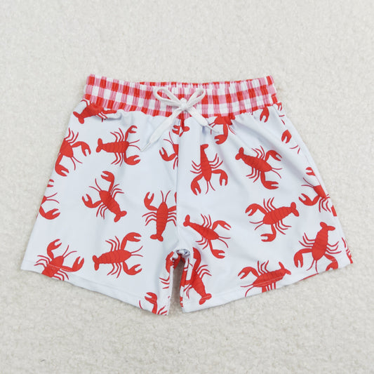 Sibling Baby Boys Crayfishes Trunk Summer Swimsuits