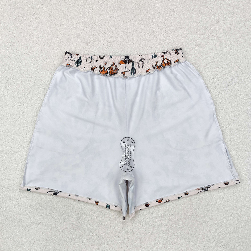 Adult Man Western Rodeo Pockets Bottom Trunk Shorts Swimwear