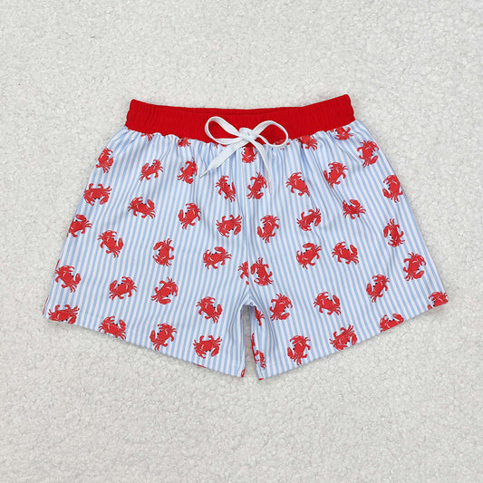 Daddy and Me Baby Boys Summer Crab Beach Trunks Swimsuits Swimwear