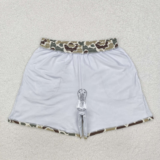 USA Shop Adult Man Green Camouflage Pockets Bottom Trunks Shorts Swimwear