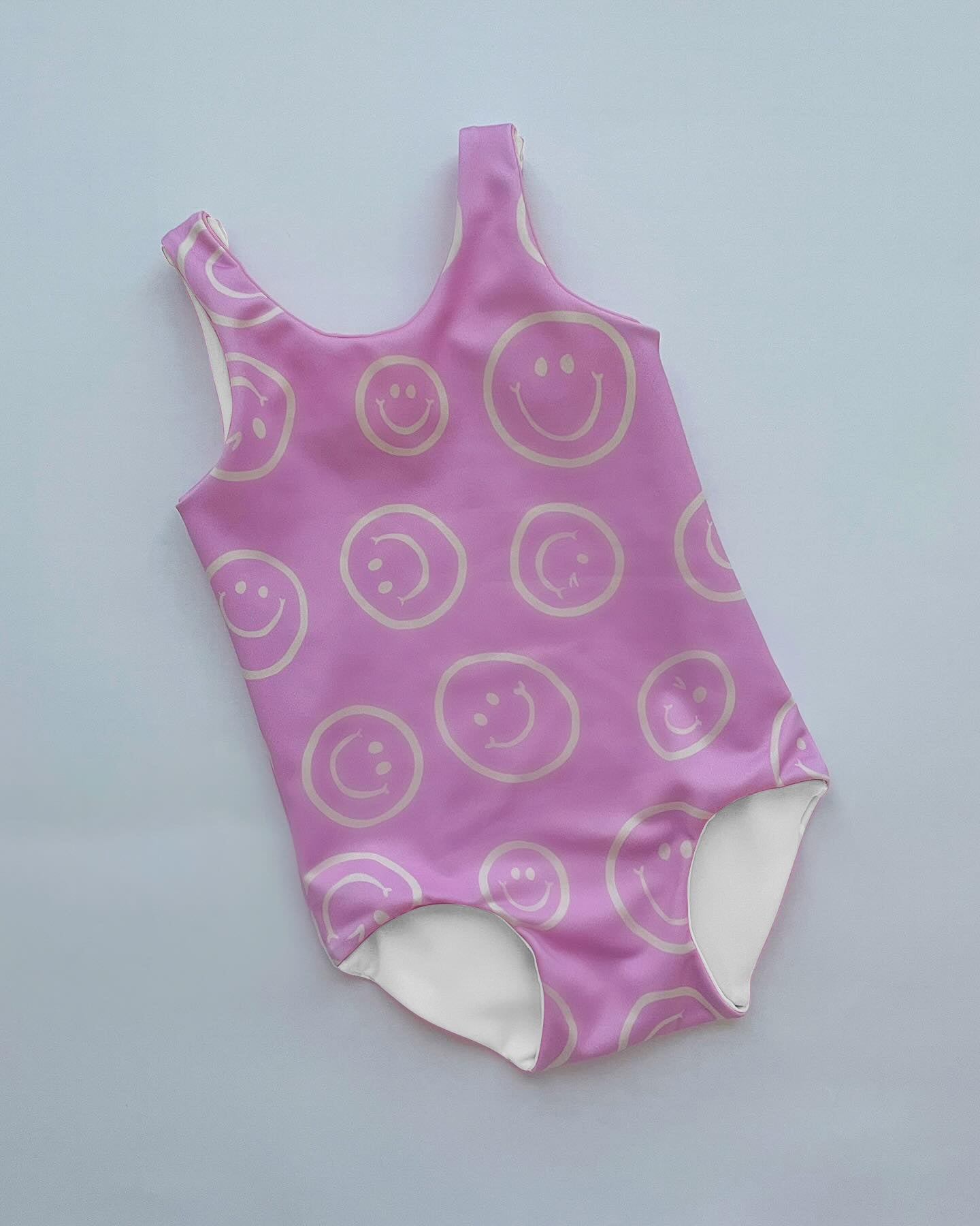 Baby Girls Pink Smile One Piece Swimsuits Preorder